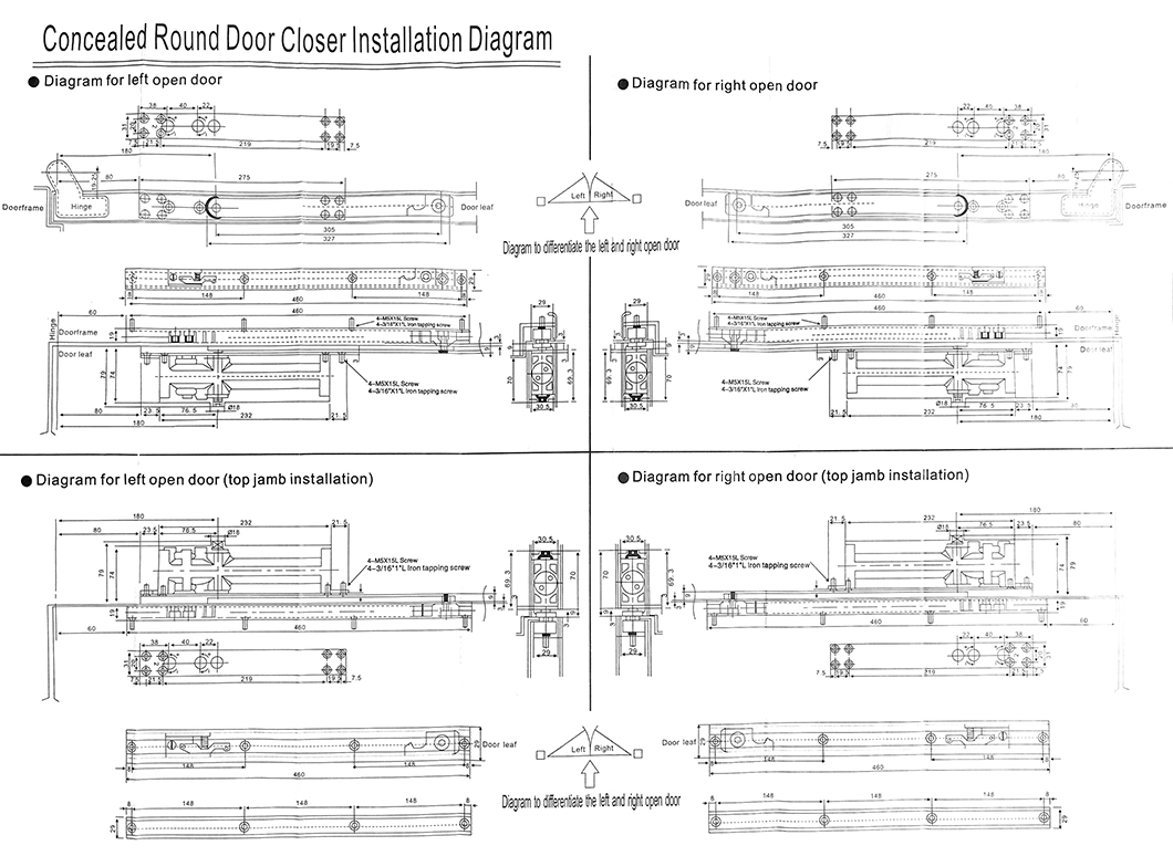 Basic Customization 1%off Wholesale Price Conceal Hydraulic Press Sliding Door Closer